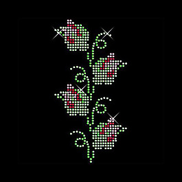 燙鉆 植物 花朵 玫瑰 免費(fèi)素材