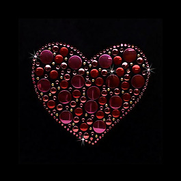 燙鉆 幾何 心形 免費素材