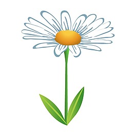 矢量圖 植物 寫意花卉 花朵 菊花 免費(fèi)素材