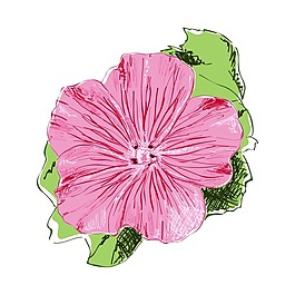 矢量圖 植物 寫意花卉 花朵 野花 免費(fèi)素材