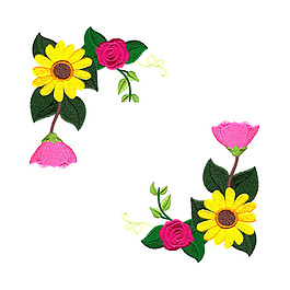 繡花 植物 花朵 免費(fèi)素材