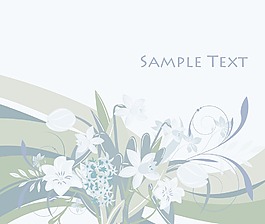 一個(gè)抽象的背景與花