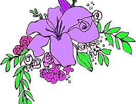 卡通花朵鮮花漫畫