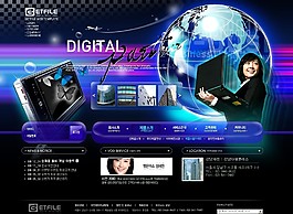 電子通信科技公司網頁模板