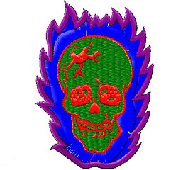 繡花 骷髏 靈異 免費(fèi)素材