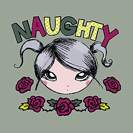 印花矢量圖 T恤圖案 圖文結(jié)合 人物 女孩 免費(fèi)素材