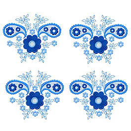 繡花 花紋 植物花紋 花卉 免費(fèi)素材