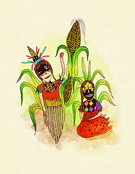 位圖 插畫 插畫師 Muxxi 女孩 免費(fèi)素材