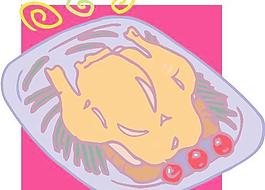 火腿雞腿烤雞烤鴨
