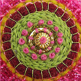 繡花 花紋 花朵 毛織 免費(fèi)素材