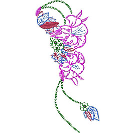 繡花 花紋 花邊 花朵 免費素材