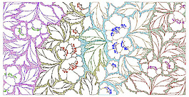 繡花 花紋 花朵 免費素材