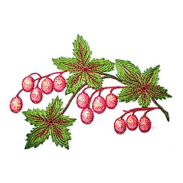 繡花 植物 葉子 果子 免費素材