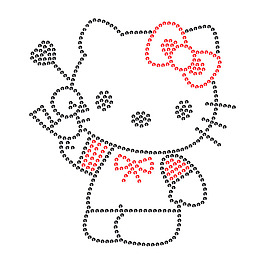 燙鉆 hellokitty 蝴蝶結 小貓 免費素材