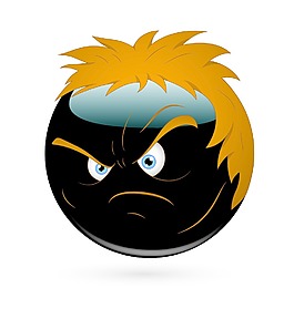 表達(dá)憤怒的笑臉