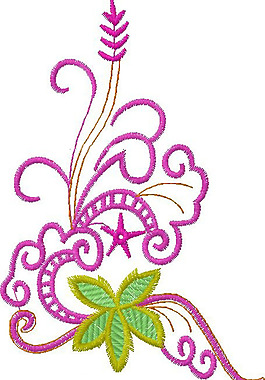 繡花 花紋 花朵 花邊 免費素材
