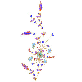 繡花 花朵 花邊 免費(fèi)素材