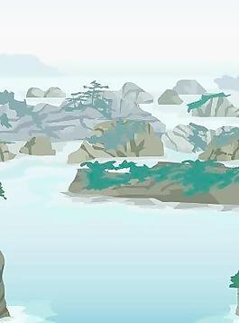 韩国矢量风景图