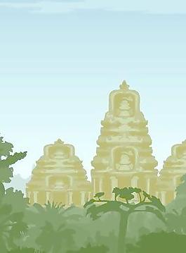 韩国矢量风景图
