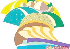 自然景色矢量图