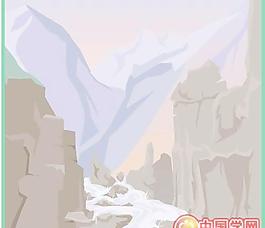 自然景色矢量圖