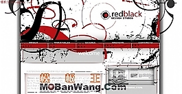 紅色主題藝術(shù)_歐美模板