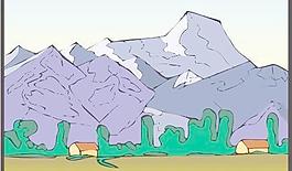 山水風景