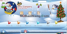 歐美圣誕節(jié)禮物銷售網(wǎng)頁模板