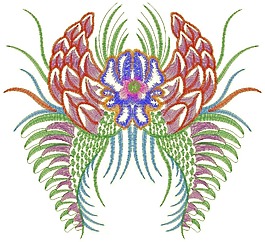繡花 花紋 花朵 免費素材