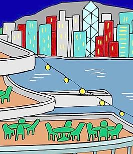 高樓大廈矢量圖