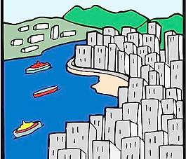高樓大廈矢量圖