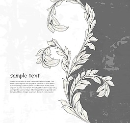 畫花卉背景矢量插畫