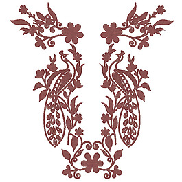 領(lǐng)邊 繡花 花紋 花朵 免費(fèi)素材