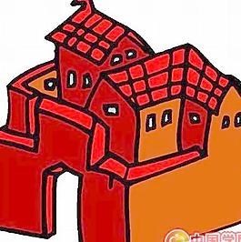 卡通建筑物