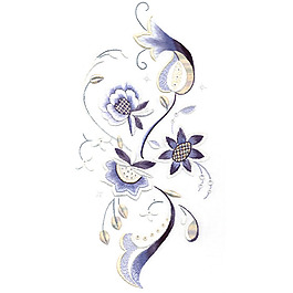 繡花 花紋 花朵 免費素材