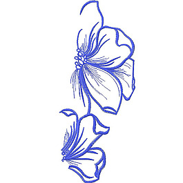 繡花 花紋 花朵 免費素材
