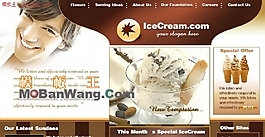 歐美冰淇淋美食網(wǎng)站模板