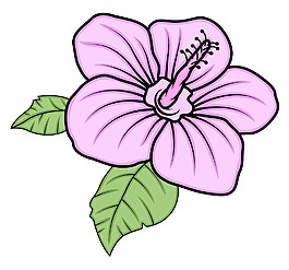粉红色的雏菊矢量艺术