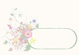 一個蹩腳的花卉框架抽象