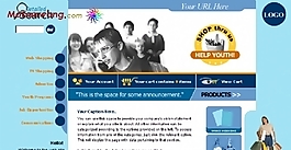 歐美時尚購物網站模板