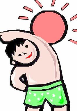 戶外運動卡通漫畫