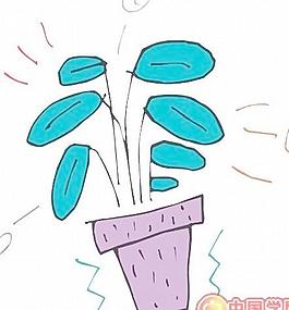 鮮花盆景矢量圖