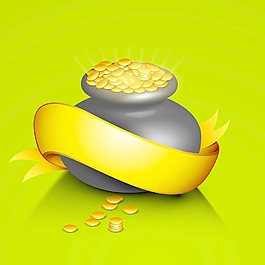 ST幸福的概念patrciks天滿金幣和綠背景帶傳統(tǒng)泥壺