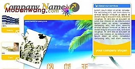 陽(yáng)光海灘商務(wù)網(wǎng)頁(yè)模板