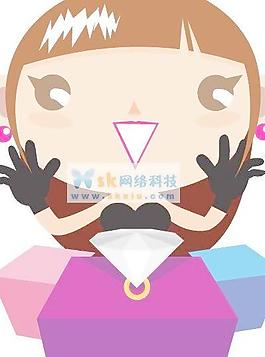 卡通漫畫人物矢量圖
