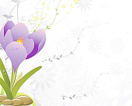 花卉背景矢量插畫