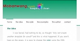 保持清潔個(gè)人網(wǎng)頁模板