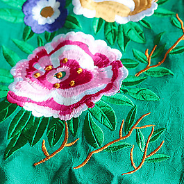 繡花 植物 花卉 花朵 民族 免費素材