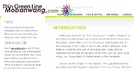 綠色線條導航BLOG網(wǎng)頁模板