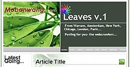 綠葉水滴企業(yè)網(wǎng)站模板